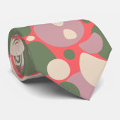 Cravate Couleurs Douces Pastel Style Boho (Roulé)