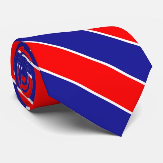 Cravate Couleurs du drapeau croate élégantes (Roulé)