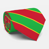 Cravate Couleurs du drapeau malien élégantes (Roulé)