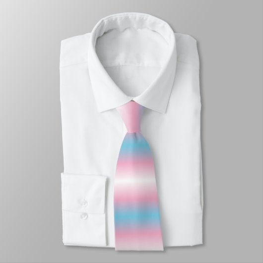 Cravate Couleurs du drapeau Transgenre Pride (Attaché)