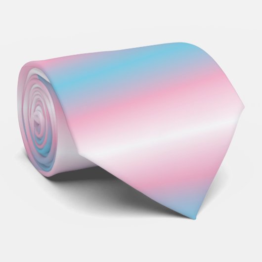 Cravate Couleurs du drapeau Transgenre Pride (Roulé)