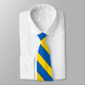 Cravate Couleurs du drapeau ukrainien élégantes (Attaché)
