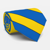 Cravate Couleurs du drapeau ukrainien élégantes (Roulé)