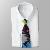 Cravate couleurs funky (Attaché)