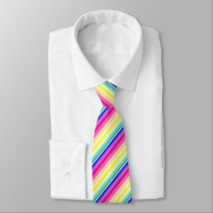 Cravate Couleurs gaies Motif de bande
