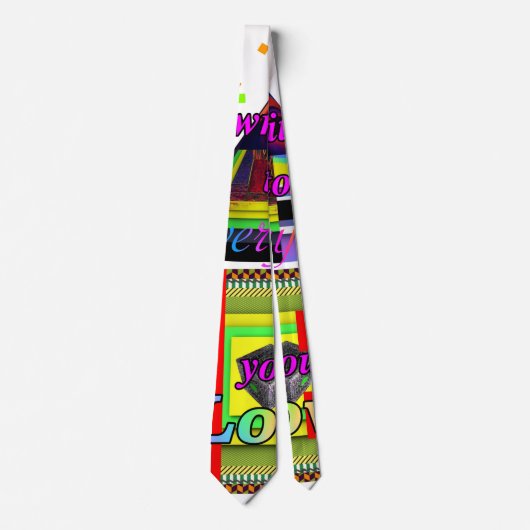 Cravate Couleurs Geo Graphics (Devant)