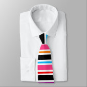 Cravate Couleurs multiples roses noir (Attaché)