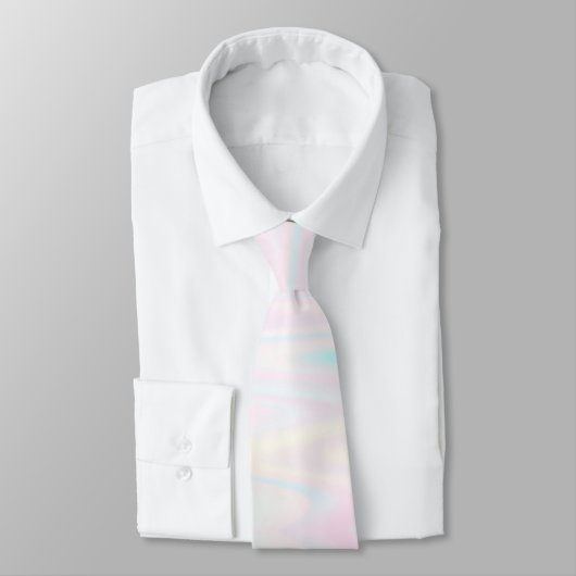 Cravate couleurs pastel en zig zag (Attaché)