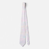 Cravate couleurs pastel en zig zag (Devant)