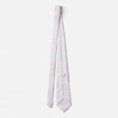 Cravate couleurs pastel en zig zag (Dos)