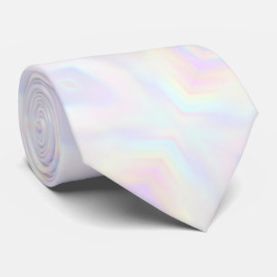 Cravate couleurs pastel motif géométrique doux