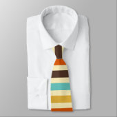 Cravate Couleurs rétrogrades Couleurs horizontales Rouge j (Attaché)