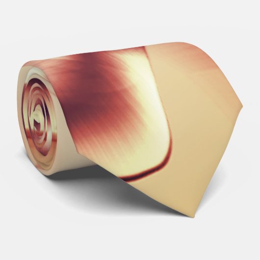 Cravate Couleurs rouges ou bordeaux, beige (Roulé)
