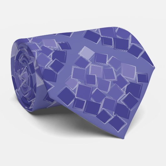 Cravate Couleurs violettes éparpillées (Roulé)
