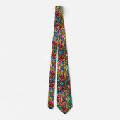 Cravate Couleurs Vives Abstraites (Dos)