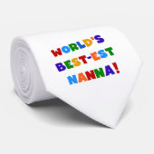 Cravate Couleurs vives Meilleurs Tshirts Nanna (Roulé)