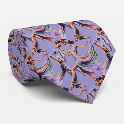 Cravate Couple Dancing Necktie (Roulé)