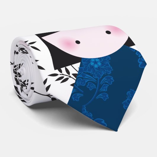 Cravate Couples chinois mignons (Roulé)