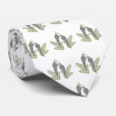 Cravate Couples de Cockatiel (Roulé)