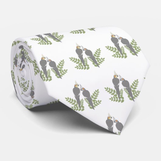 Cravate Couples de Cockatiel (Roulé)