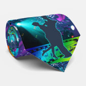 Cravate Couples de danse sur Dance Floor allumé (Roulé)