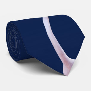 Cravate courageuse de Flamant rose (marine)