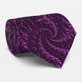 Cravate courbe d'hélice fractale violette 3d Mandelbrot (Roulé)