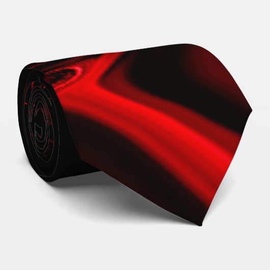 Cravate Courbes, ondulation dans le fond noir le plus fonc (Roulé)