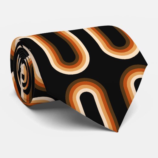 Cravate Courbes vintages (Roulé)