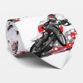 Cravate Coureur plat de moto de voie de speed-way (Roulé)
