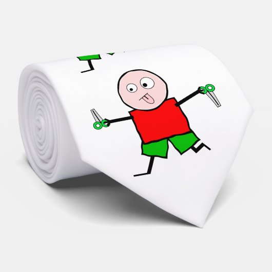 Cravate Courez avec des ciseaux (Roulé)