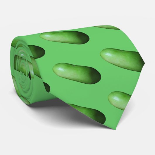 Cravate Courge verte (Melon d'hiver) (Roulé)