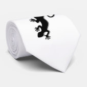 Cravate Courir Gecko noir + votre arrière - plan & idées (Roulé)