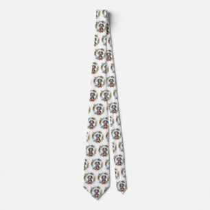 Cravate Couronne de Noël Bluetick Coonhound Chien festif
