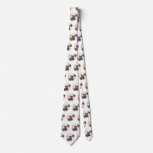 Cravate Couronne de Noël festive de Cane Corso