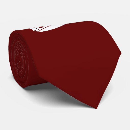 Cravate Couronne Keep Calm Burgundy Rouge Accent (Roulé)