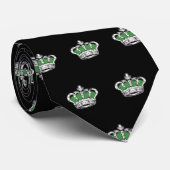 Cravate Couronne - Vert (Roulé)