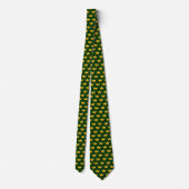 Cravate Couronnes Dorées II - Vert foncé 003300 (Dos)