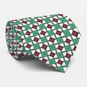 Cravate Couronnes encadrées foulard de Noël pour homme