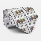 Cravate Course à trois chevaux - Cou et Cou (Roulé)