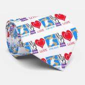 CRAVATE COURSE D'AMOUR DE PAIX (Roulé)