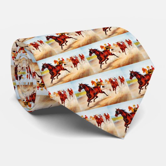 Cravate Course de chevaux (Roulé)