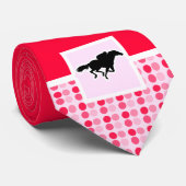 Cravate Course de chevaux mignonne (Roulé)