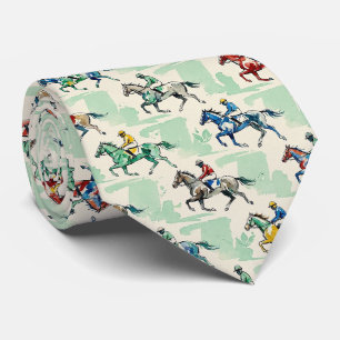 Cravate Course Hippique Faux Soie Gentleman Cavalier de