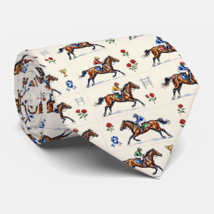 Cravate Course Hippique Motif Kentucky Derby