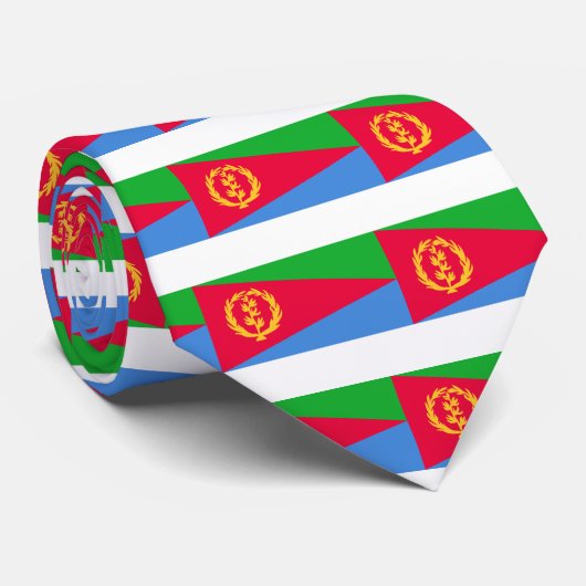 Cravate Coût bas ! Drapeau de l'Érythrée (Roulé)