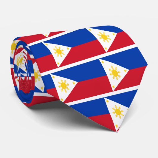 Cravate Coût bas ! Drapeau de Philippines (Roulé)