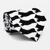 Cravate Couture III de corgi (Roulé)