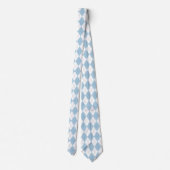 Cravate Couvercle bleu clair et blanc Jacquard (Dos)