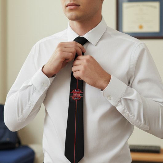 Cravate Couvercle de diplôme de pompier